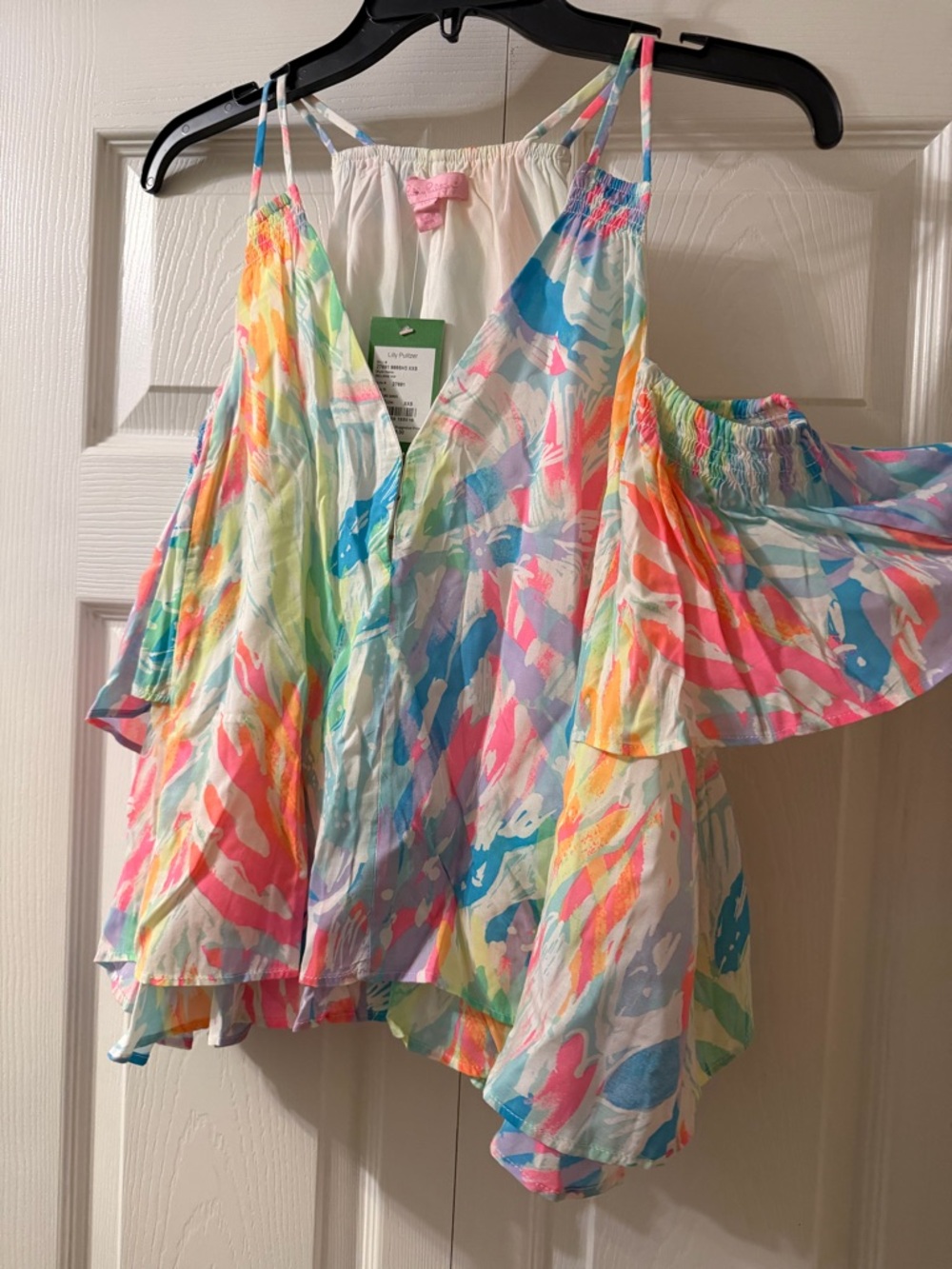 NWT Lilly Pulitzer Bellamie Top in Sparkling Sands Print Size XXS